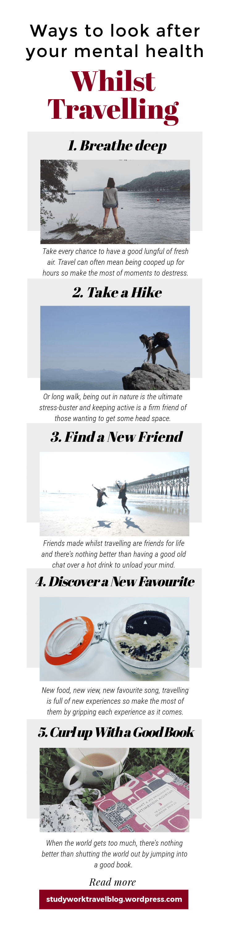 Mental Health tips for travelling from study work travel blog