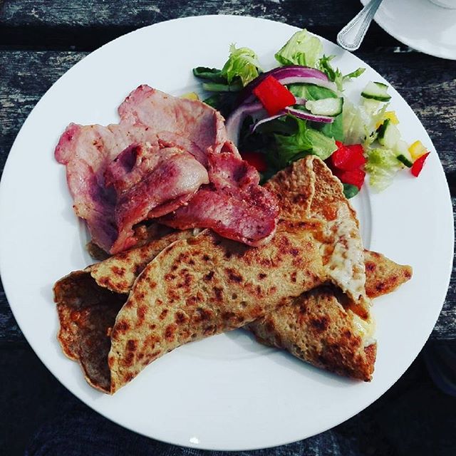 Oatcakes at the Roaches tea room, Leek