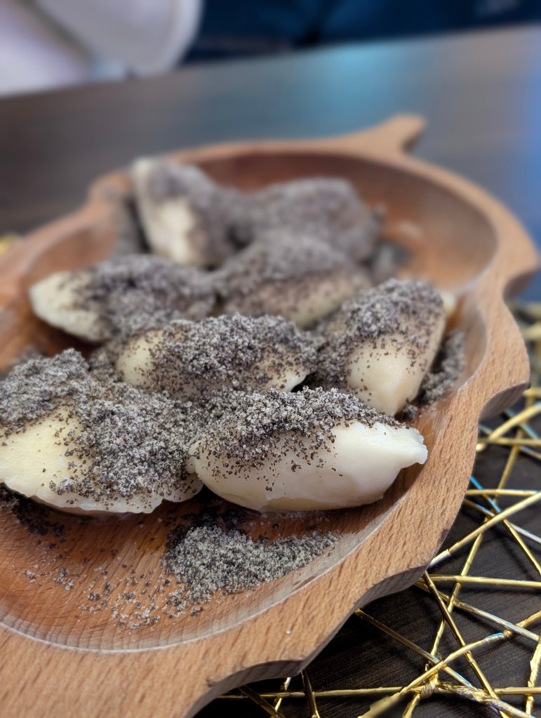 Sweet dumplings with quark and poppy seeds, Slovakian food